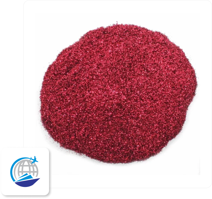 25Kg Maroon Textile Glitter Powder image
