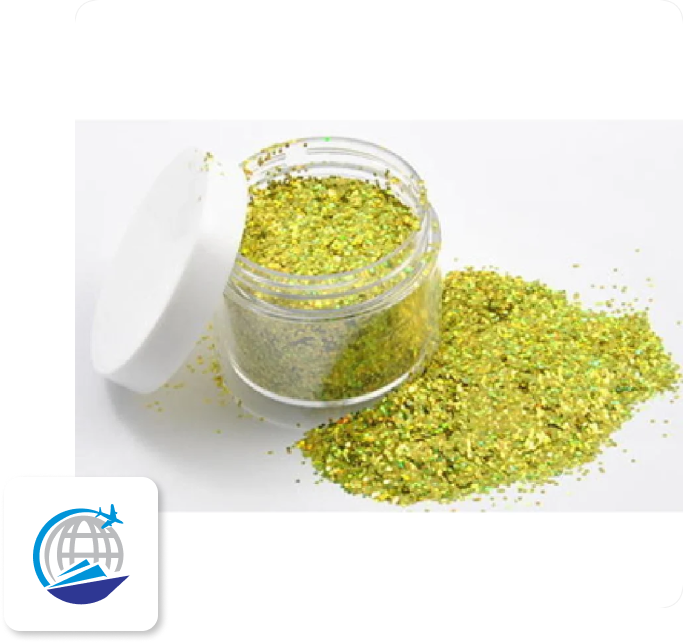 25Kg Yellow Glitter Powder image